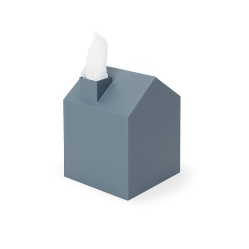 Umbra Casa Tissue Cover - Slate Blue - Tissue Box Cover & Trays