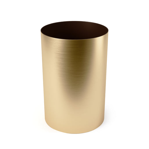 Umbra Metalla Trash Can 17L - Matte-Brass - Bathroom Trash Cans