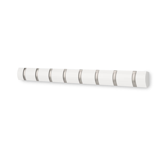 Umbra Flip 8 Wall Hook - White - Wall-Mount Coat Rack
