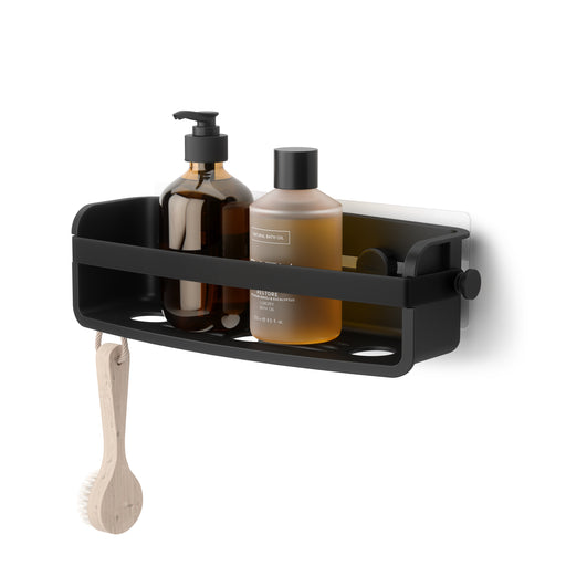 Umbra Flex Adhesive Bin - Black - Shower Caddies & Storage
