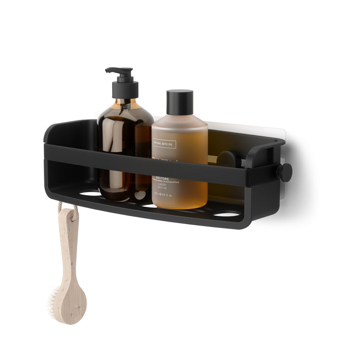 Umbra Flex Adhesive Bin - Black - Shower Caddies & Storage