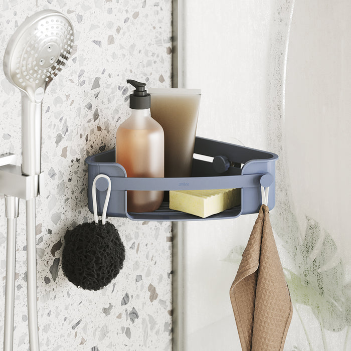 Umbra Flex Adhesive Corner Bin - Shower Caddies & Storage
