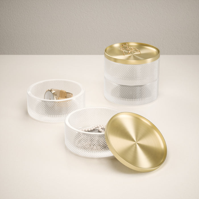 Umbra Tesora Glass Storage Box - Accessory Organizer