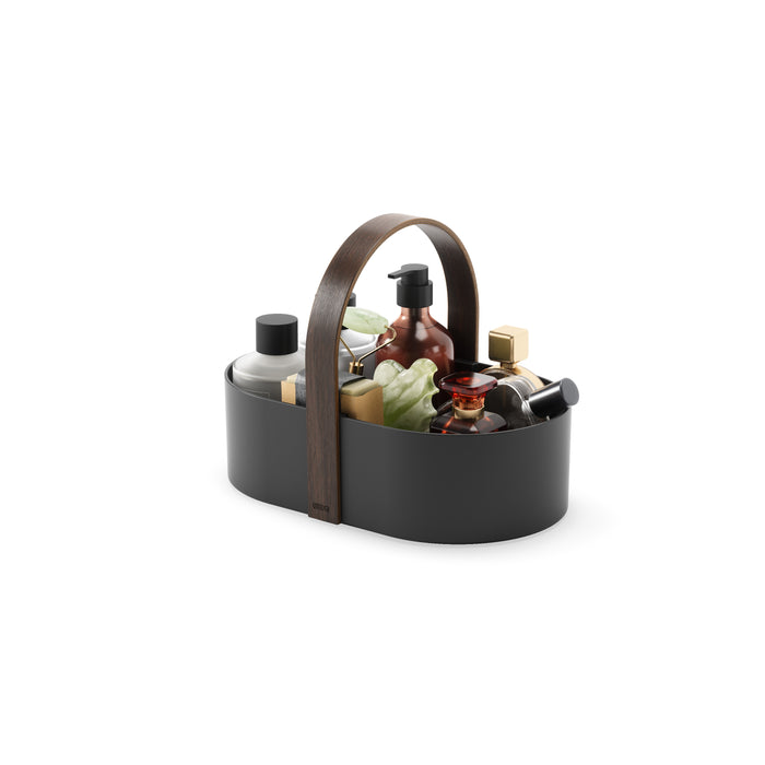 Umbra Bellwood Storage Caddy - Black/Walnut - Baskets & Bins