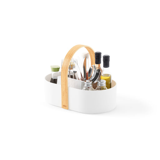 Umbra Bellwood Storage Caddy - White/Natural - Baskets & Bins