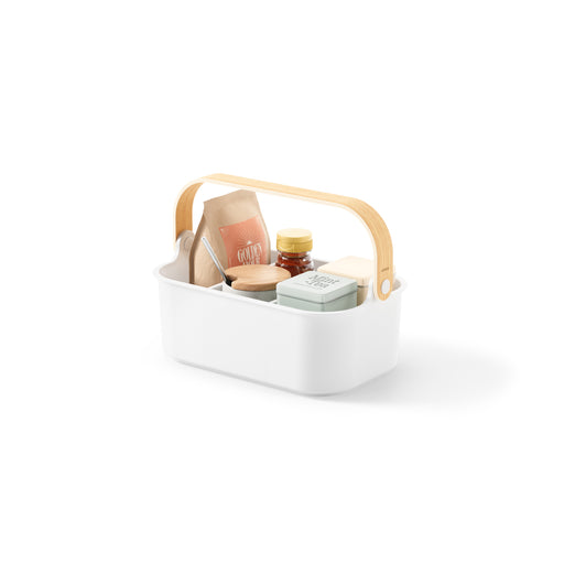 Umbra Bellwood Storage Bin - Medium / White/Natural - Baskets & Bins