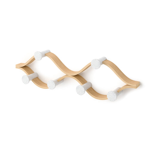 Umbra Montage 6 Wall Hook - White/Natural - Wall-Mount Coat Rack
