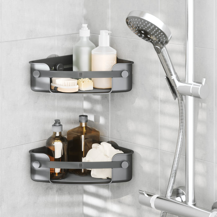 Umbra Flex Adhesive Corner Bin - Shower Caddies & Storage