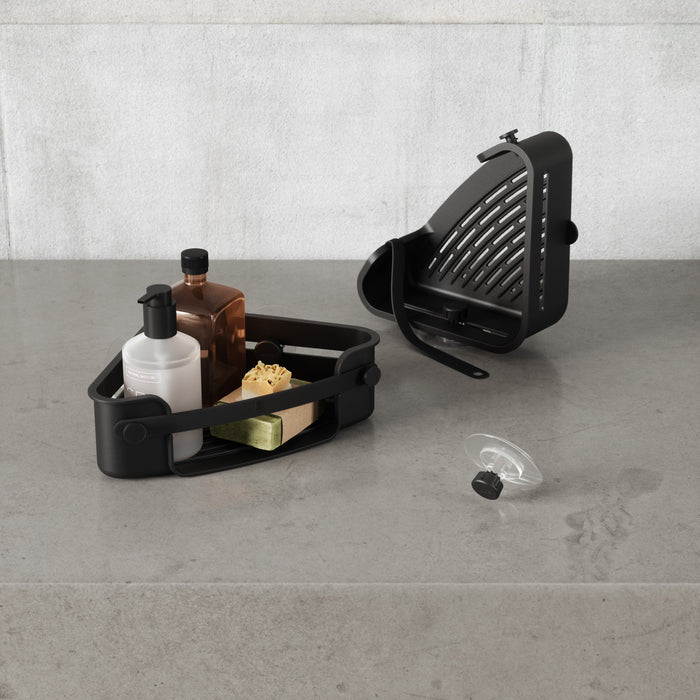 Umbra Flex Adhesive Corner Bin - Shower Caddies & Storage