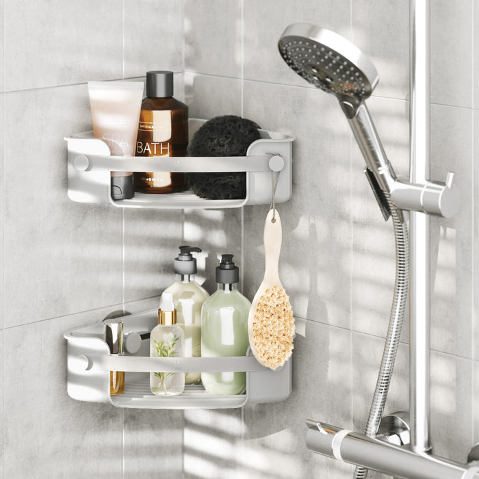 Umbra Flex Adhesive Corner Bin - Shower Caddies & Storage