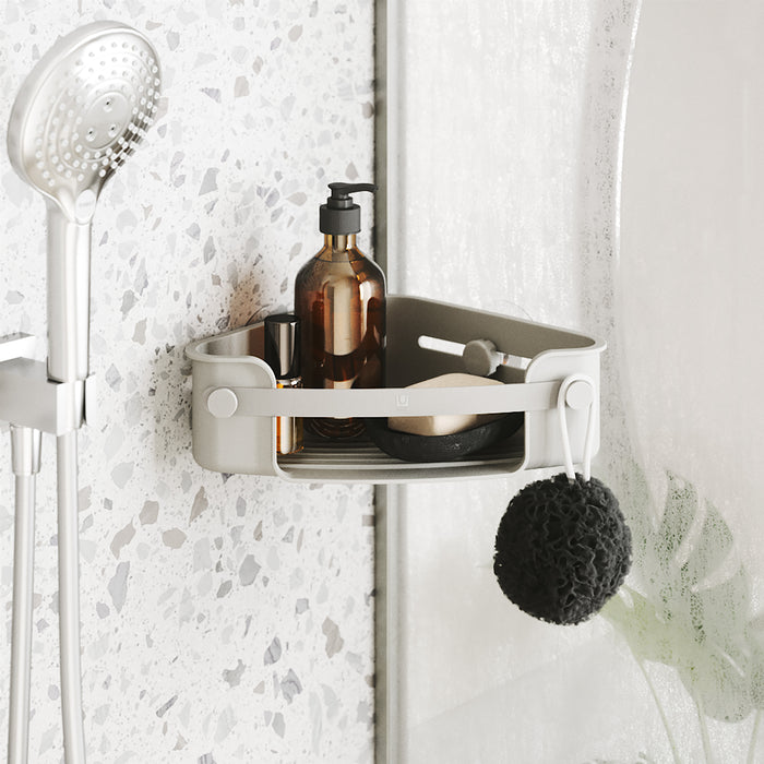 Umbra Flex Adhesive Corner Bin - Shower Caddies & Storage