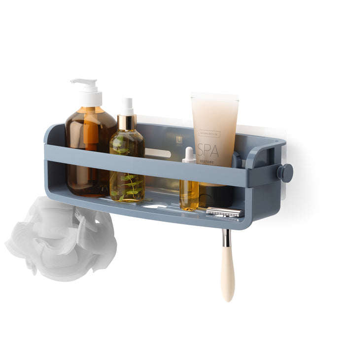 Umbra Flex Adhesive Bin - Slate Blue - Shower Caddies & Storage