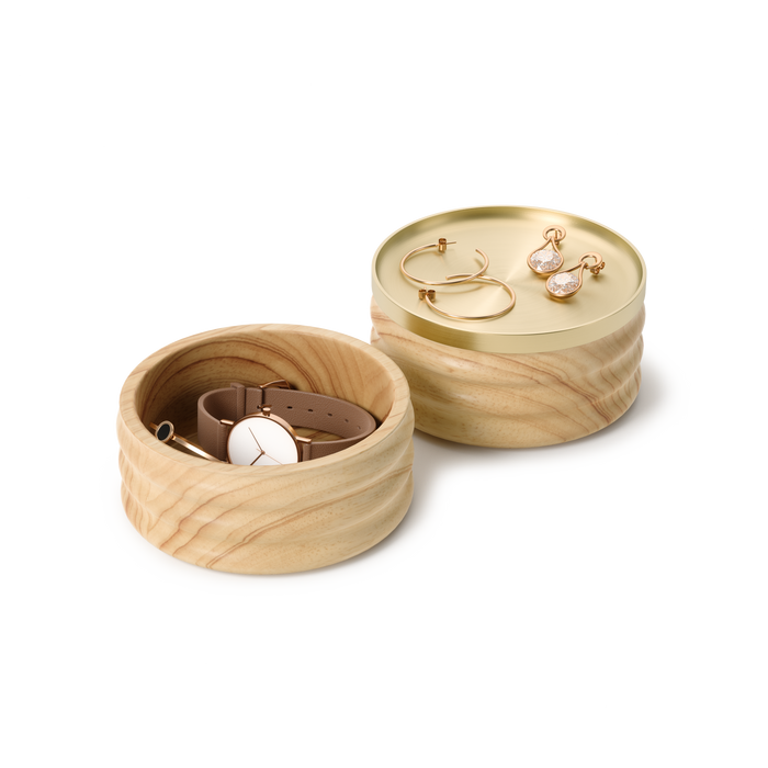 Umbra Tesora Wood Storage Box - Accessory Organizer