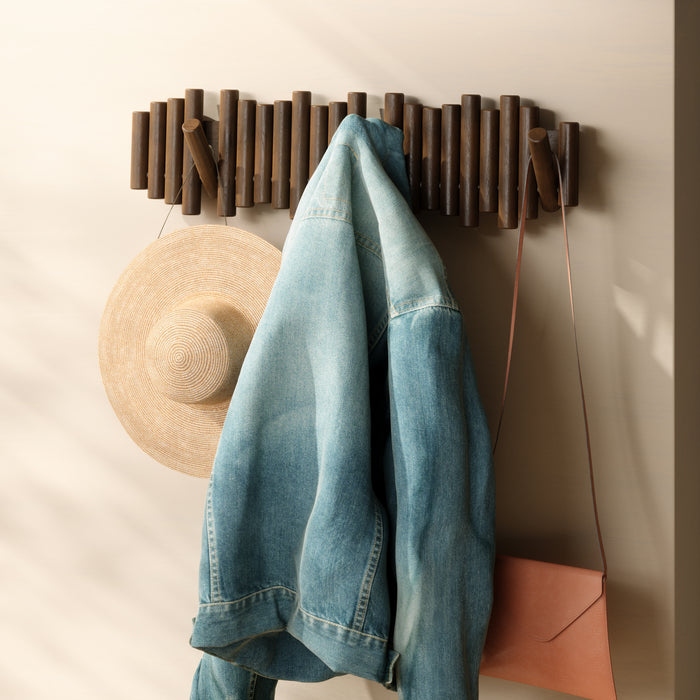 Umbra Picket 8 Wall Hook - Wall-Mount Coat Rack