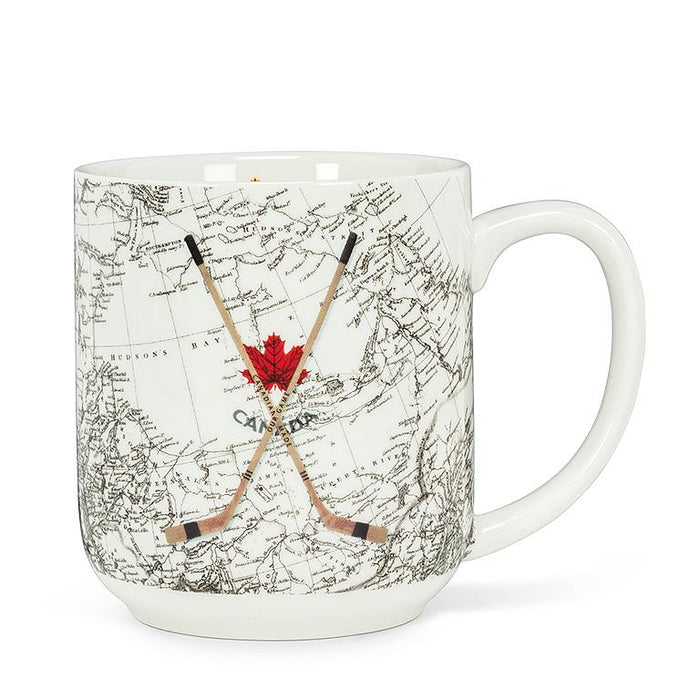 Canada Map & Hockey Sticks 18 oz. Mug