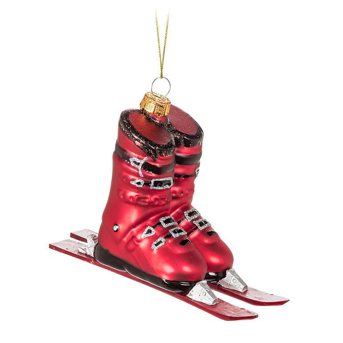 Ski Boots & Skis Ornament
