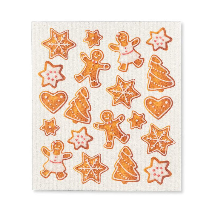 Swedish Dishcloths- Gingerbread Cookies, Set of 3