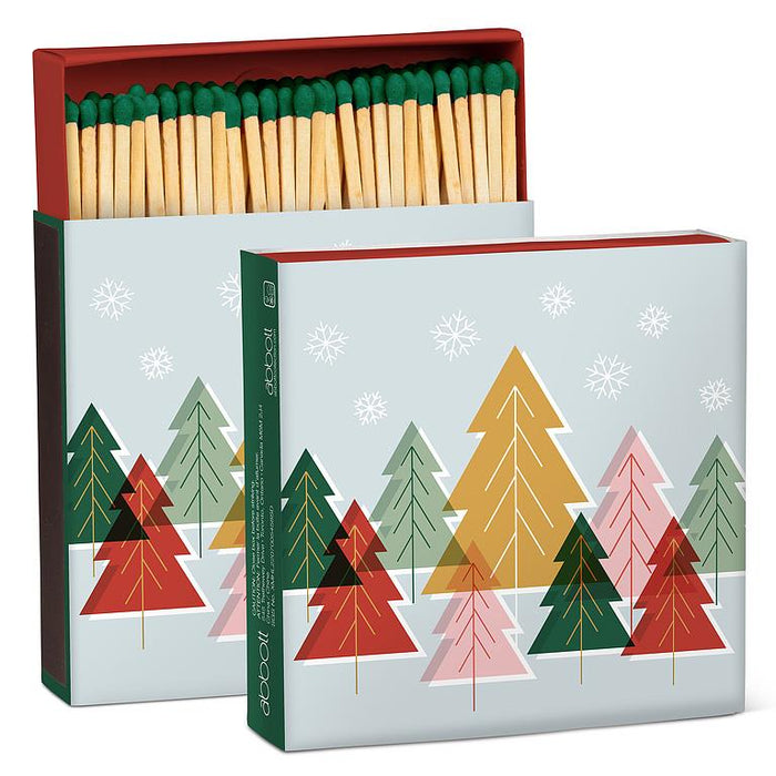 Pastel Trees Square Matchsticks