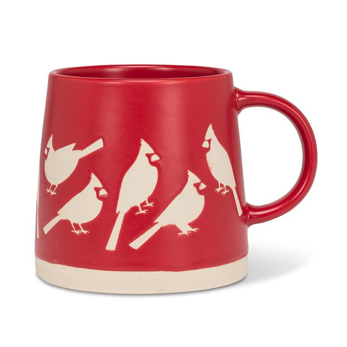 Wide Base Mug- Cardinals Design, 14 oz.
