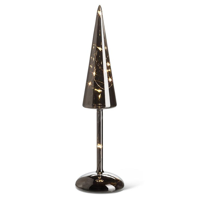Smoke Glass LED Tree- Medium
