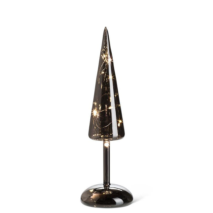 Smoke Glass LED Tree- Small