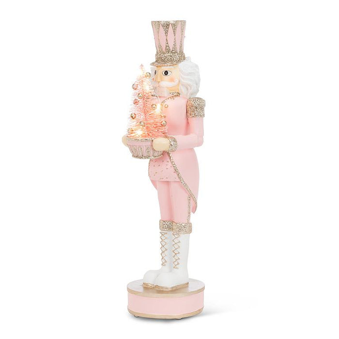 Nutcracker with LED Tree- Pink