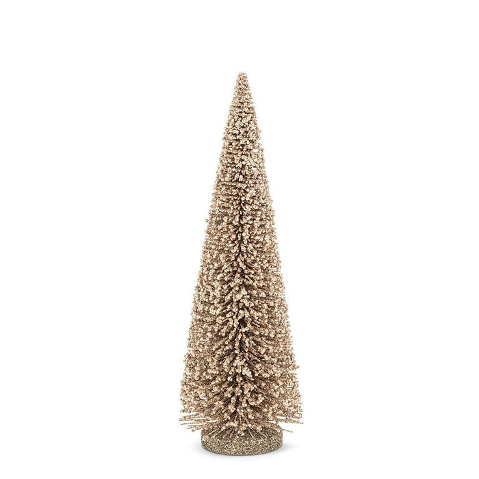 Gold Glitter Brush Tree- Medium