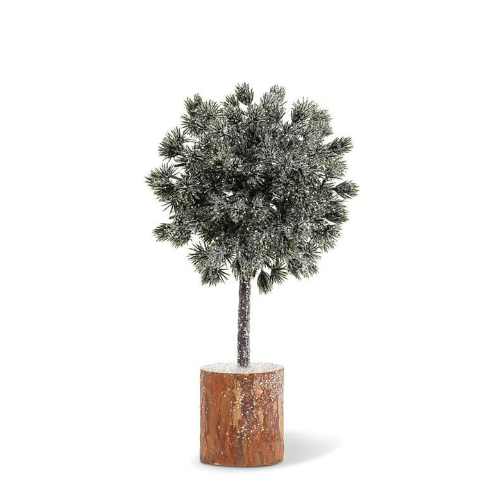 Glitter Pine Topiary Tree- Small