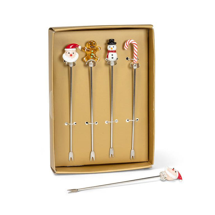 Holiday Icon Cocktail Picks – Set of 4
