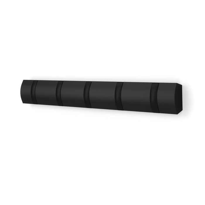 Umbra Flip 5 Wall Hook - Black - Wall-Mount Coat Rack