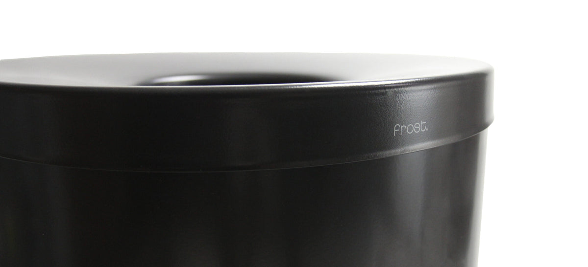 Frost 310 Lobby Waste Receptacle, Matte Black