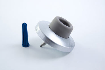 GSH 250 commercial wall stop with cylindrical rubber bumper and mounting hardware