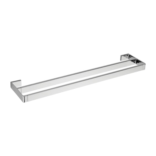 Modern Double 24-inch Towel Bar - Polished Chrome - Towel Bar