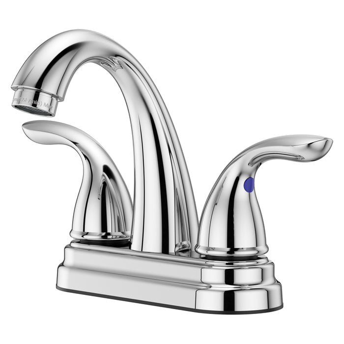 Pfirst Series 2-Handle 4’’ Centerset Bathroom Faucet - Polished Chrome - Centerset
