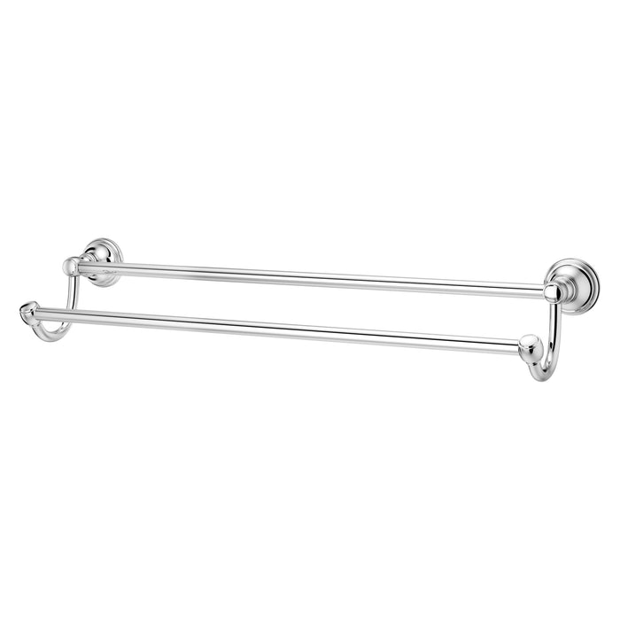 Tisbury 24-inch Double Towel Bar - Polished Chrome - Towel Bar