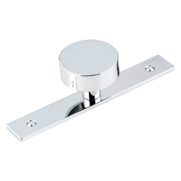 2295 Wardrobe Knob with Backplate - Chrome - Wardrobe Knob