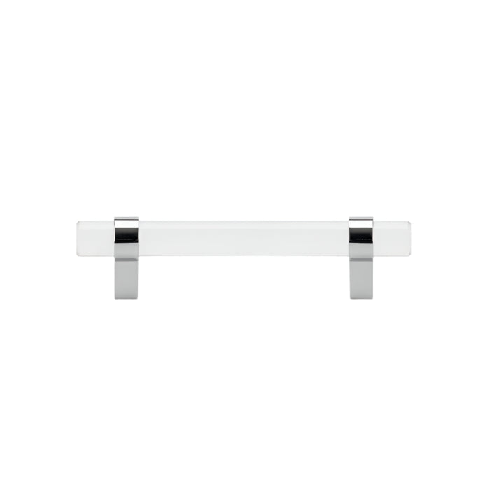 0206 Modern Glass and Metal Pull - 5’’ - Cabinet Pull