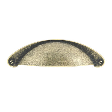 8233 Traditional Metal Cup Pull - Burnished Brass / 4’’ - Cup Pull