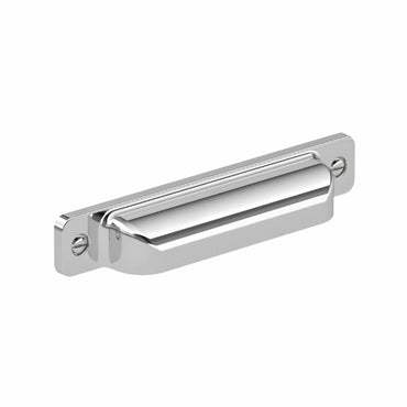 8716 Transitional Metal Cup Pull - Chrome / 4’’ - Cup Pull