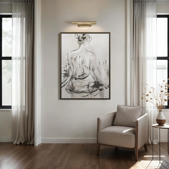 Opale Wall Sconce – Champagne-Plated Iron