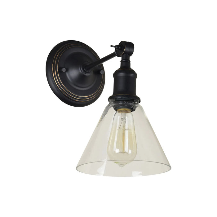 Renta Wall Sconce – Oil-Rubbed Bronze with Clear Glass Shade