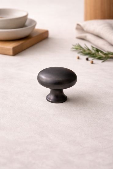 CBH 502 Classic Dome Cabinet Knob in Clear Lacquered Oxidized Bronze finish