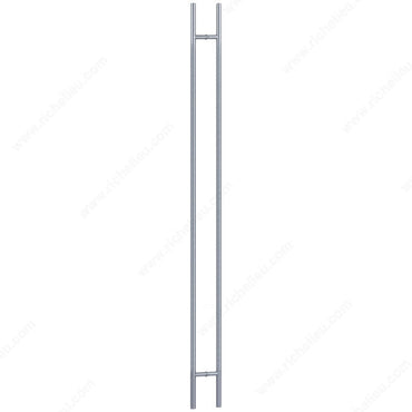 Richelieu 32 mm back-to-back ladder pull handle in Stainless Steel for glass and wood doors