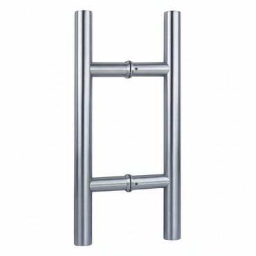 Front view of the Richelieu 32 mm stainless steel back-to-back ladder pull handle