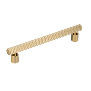 Richelieu 9730 Modern Metal Pull - Polished Gold / 6’’ - Cabinet Pull