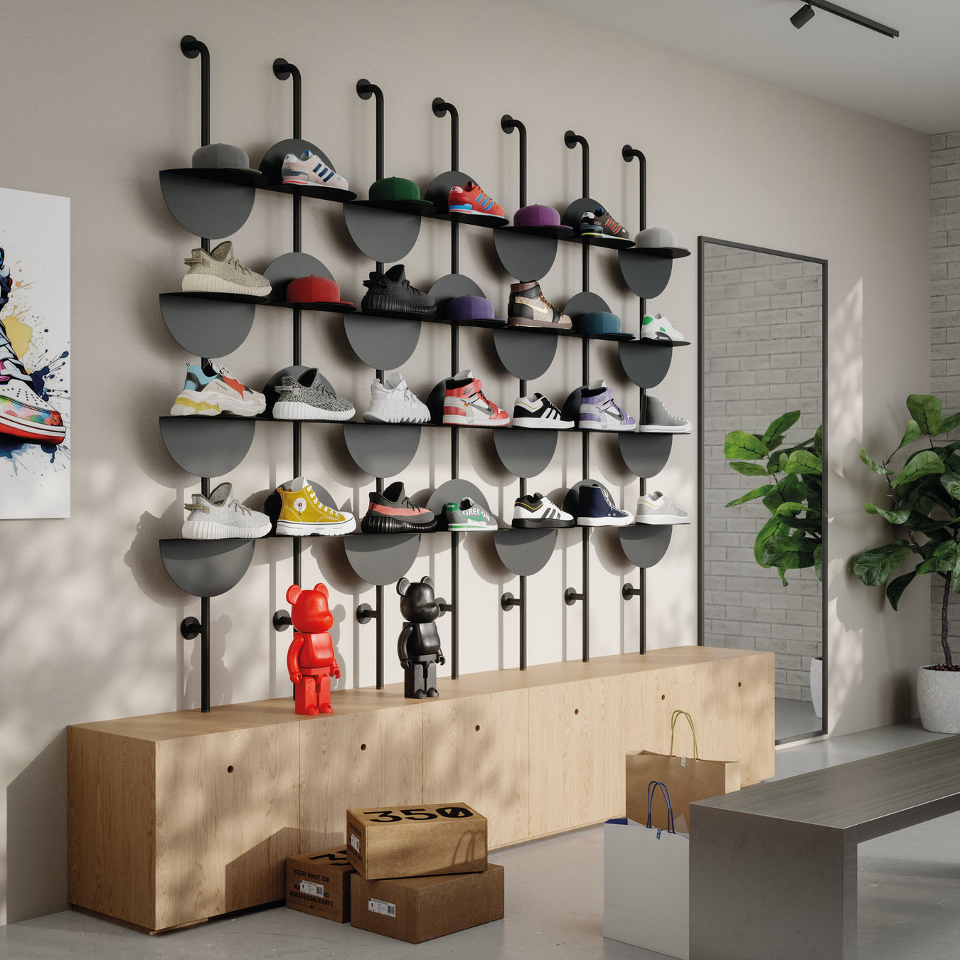 Shelving and storage solutions collection – Umbra freestanding shelves and wall shelf units for living rooms, offices and entryways