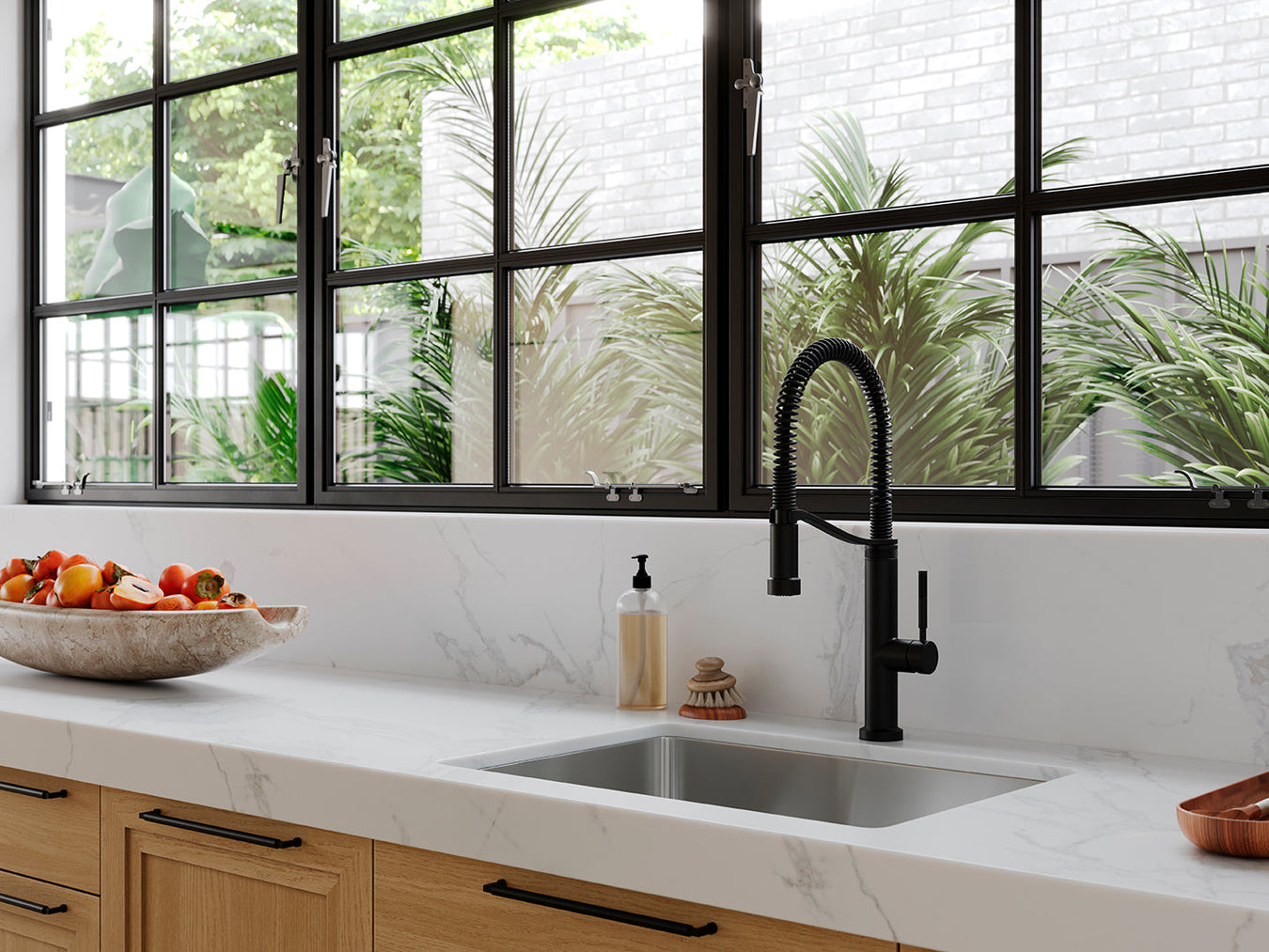 Pull-down and pull-out kitchen faucets collection – Pfister Bruton, Asari, Frontera, Brislin, Norden, Stellen and Montay pull-down faucets