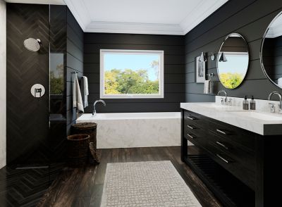 Pfister bathroom faucets collection – single-hole, widespread and wall-mount vanity faucets in chrome, brushed nickel, matte black and brushed gold