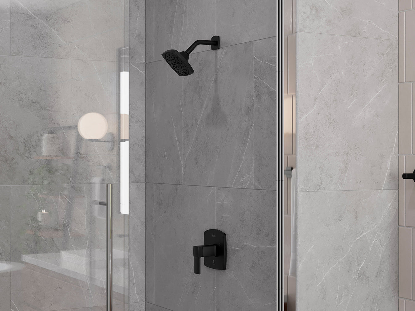Shower and tub trim collection – Pfister pressure-balance shower trim kits and tub and shower trim kits in chrome, brushed nickel and matte black