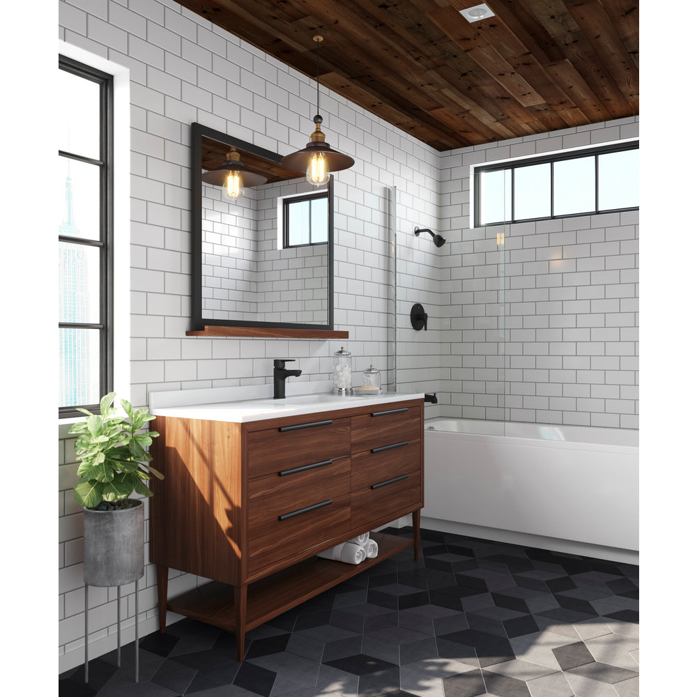 Single-handle bathroom faucets collection – Pfister single-hole lever faucets in Pfirst Modern, Deckard, Weller and Pfirst Series collections